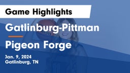 Gatlinburg-Pittman  vs Pigeon Forge  Game Highlights - Jan. 9, 2024