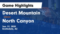 Desert Mountain  vs North Canyon  Game Highlights - Jan. 31, 2020