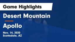 Desert Mountain  vs Apollo  Game Highlights - Nov. 14, 2020
