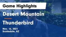 Desert Mountain  vs Thunderbird  Game Highlights - Nov. 16, 2021