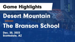 Desert Mountain  vs The Branson School Game Highlights - Dec. 20, 2023