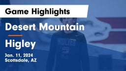 Desert Mountain  vs Higley  Game Highlights - Jan. 11, 2024