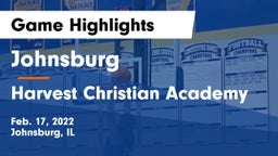 Johnsburg  vs Harvest Christian Academy Game Highlights - Feb. 17, 2022