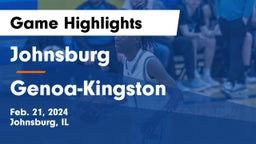 Johnsburg  vs Genoa-Kingston  Game Highlights - Feb. 21, 2024