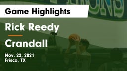 Rick Reedy  vs Crandall  Game Highlights - Nov. 22, 2021