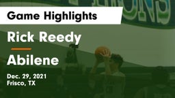 Rick Reedy  vs Abilene  Game Highlights - Dec. 29, 2021