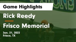 Rick Reedy  vs Frisco Memorial  Game Highlights - Jan. 21, 2022