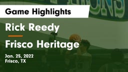 Rick Reedy  vs Frisco Heritage  Game Highlights - Jan. 25, 2022