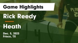 Rick Reedy  vs Heath  Game Highlights - Dec. 5, 2023