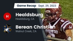 Recap: Healdsburg  vs. Berean Christian  2023