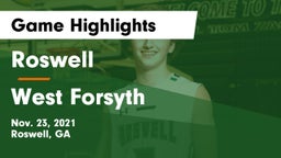 Roswell  vs West Forsyth  Game Highlights - Nov. 23, 2021