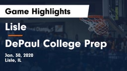 Lisle  vs DePaul College Prep  Game Highlights - Jan. 30, 2020