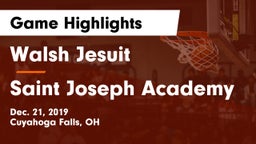 Walsh Jesuit  vs Saint Joseph Academy Game Highlights - Dec. 21, 2019