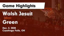 Walsh Jesuit  vs Green  Game Highlights - Dec. 2, 2020