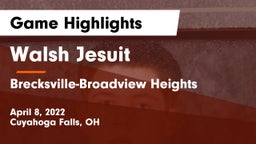 Walsh Jesuit  vs Brecksville-Broadview Heights  Game Highlights - April 8, 2022