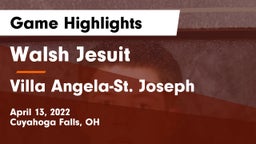 Walsh Jesuit  vs Villa Angela-St. Joseph  Game Highlights - April 13, 2022