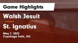 Walsh Jesuit  vs St. Ignatius  Game Highlights - May 7, 2022