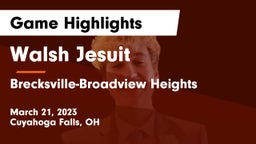 Walsh Jesuit  vs Brecksville-Broadview Heights  Game Highlights - March 21, 2023