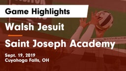 Walsh Jesuit  vs Saint Joseph Academy Game Highlights - Sept. 19, 2019