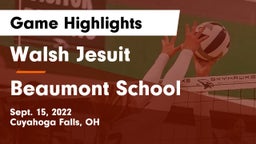 Walsh Jesuit  vs Beaumont School Game Highlights - Sept. 15, 2022