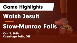Walsh Jesuit  vs Stow-Munroe Falls  Game Highlights - Oct. 3, 2020
