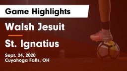 Walsh Jesuit  vs St. Ignatius  Game Highlights - Sept. 24, 2020