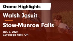 Walsh Jesuit  vs Stow-Munroe Falls  Game Highlights - Oct. 8, 2022