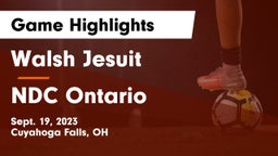 Walsh Jesuit  vs NDC Ontario Game Highlights - Sept. 19, 2023