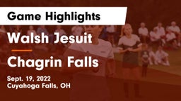 Walsh Jesuit  vs Chagrin Falls  Game Highlights - Sept. 19, 2022