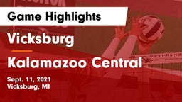 Vicksburg  vs Kalamazoo Central  Game Highlights - Sept. 11, 2021