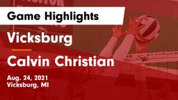 Vicksburg  vs Calvin Christian  Game Highlights - Aug. 24, 2021