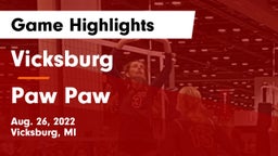 Vicksburg  vs Paw Paw  Game Highlights - Aug. 26, 2022