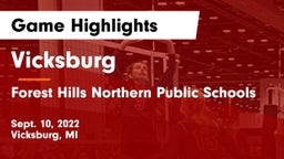 Vicksburg  vs Forest Hills Northern Public Schools Game Highlights - Sept. 10, 2022