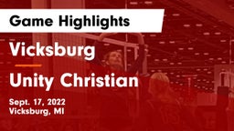Vicksburg  vs Unity Christian  Game Highlights - Sept. 17, 2022