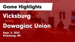 Vicksburg  vs Dowagiac Union Game Highlights - Sept. 5, 2023