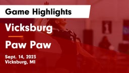 Vicksburg  vs Paw Paw  Game Highlights - Sept. 14, 2023