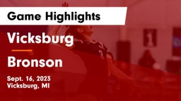 Vicksburg  vs Bronson  Game Highlights - Sept. 16, 2023