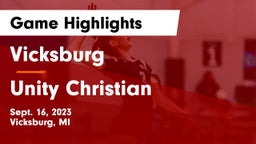 Vicksburg  vs Unity Christian  Game Highlights - Sept. 16, 2023