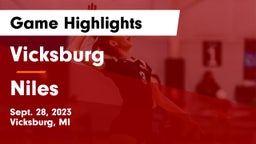 Vicksburg  vs Niles  Game Highlights - Sept. 28, 2023
