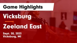 Vicksburg  vs Zeeland East  Game Highlights - Sept. 30, 2023