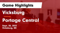 Vicksburg  vs Portage Central  Game Highlights - Sept. 30, 2023