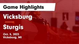Vicksburg  vs Sturgis  Game Highlights - Oct. 5, 2023
