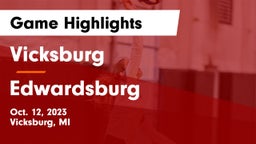 Vicksburg  vs Edwardsburg  Game Highlights - Oct. 12, 2023