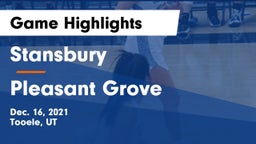 Stansbury  vs Pleasant Grove  Game Highlights - Dec. 16, 2021