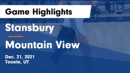 Stansbury  vs Mountain View  Game Highlights - Dec. 21, 2021