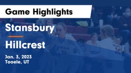 Stansbury  vs Hillcrest   Game Highlights - Jan. 3, 2023
