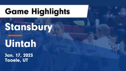 Stansbury  vs Uintah  Game Highlights - Jan. 17, 2023