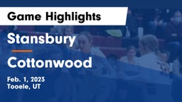Stansbury  vs Cottonwood  Game Highlights - Feb. 1, 2023