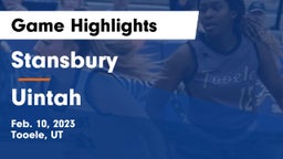 Stansbury  vs Uintah  Game Highlights - Feb. 10, 2023