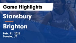 Stansbury  vs Brighton  Game Highlights - Feb. 21, 2023
